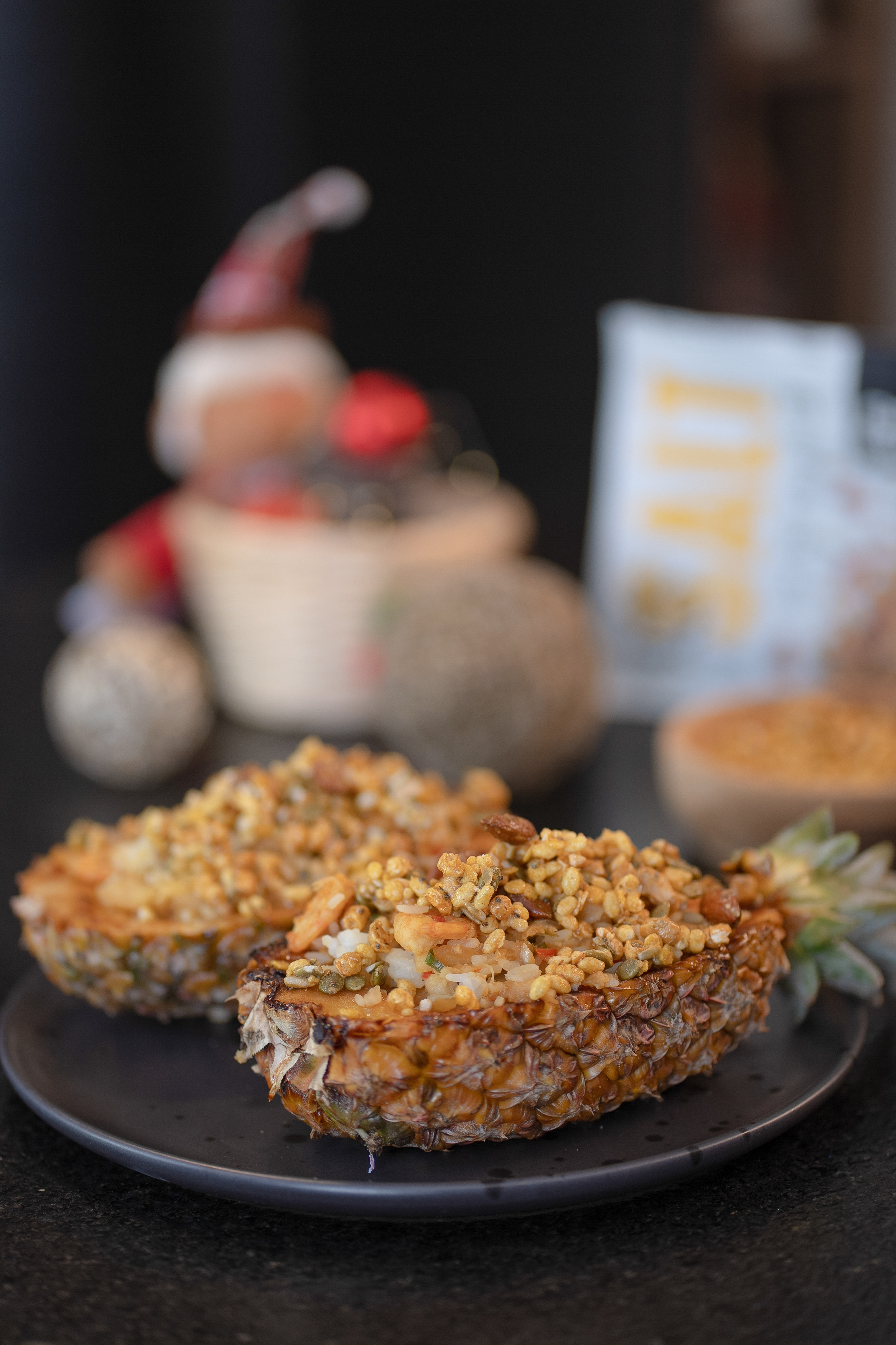 Camarão Crocante no Abacaxi