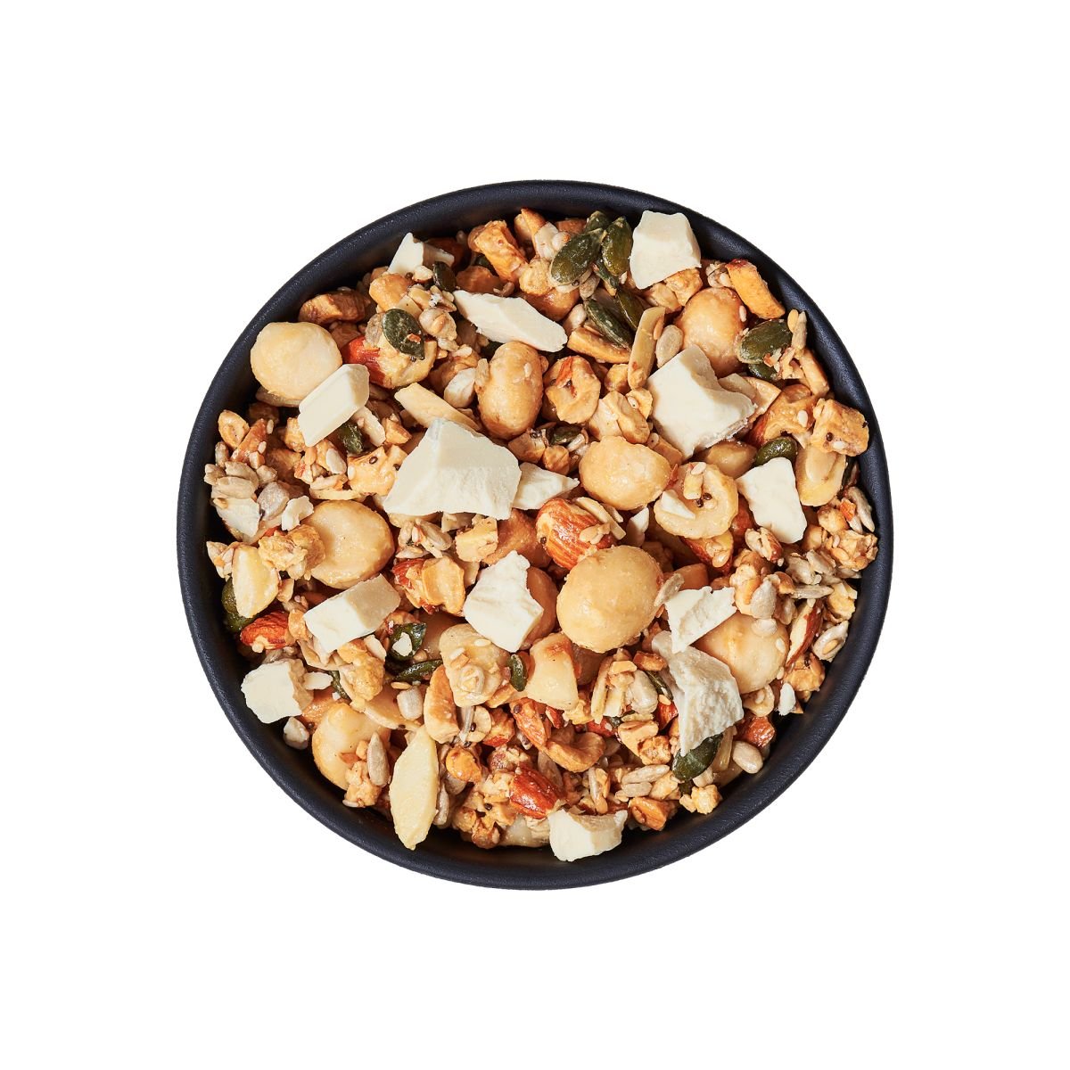 Granola GranoSquare KETO Macadâmia com Chocolate Branco 200g