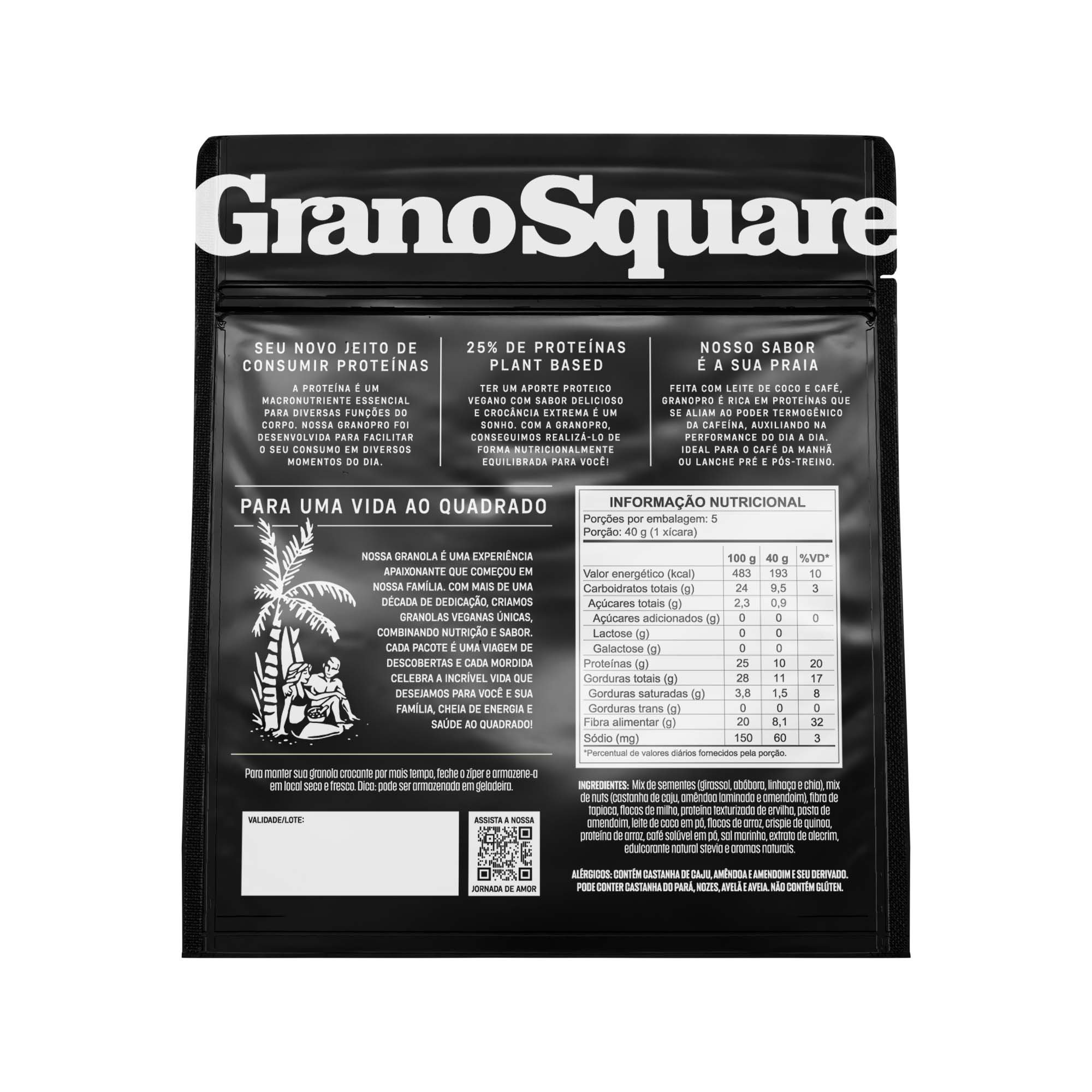 Granola GranoSquare PRO Cappuccino 200g