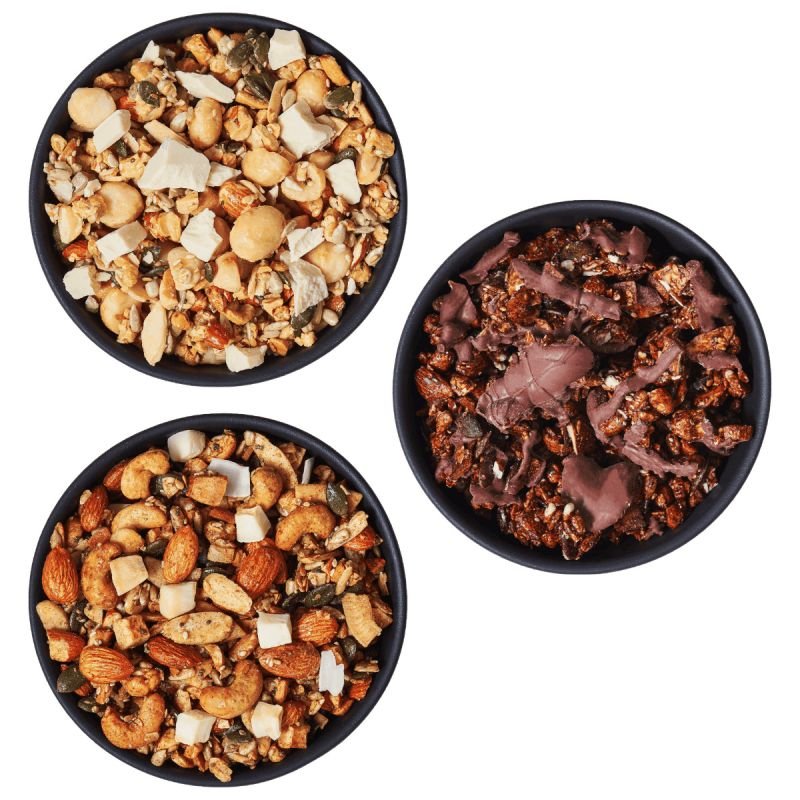 KIT 3 Granolas GranoSquare Linha KETO 200g