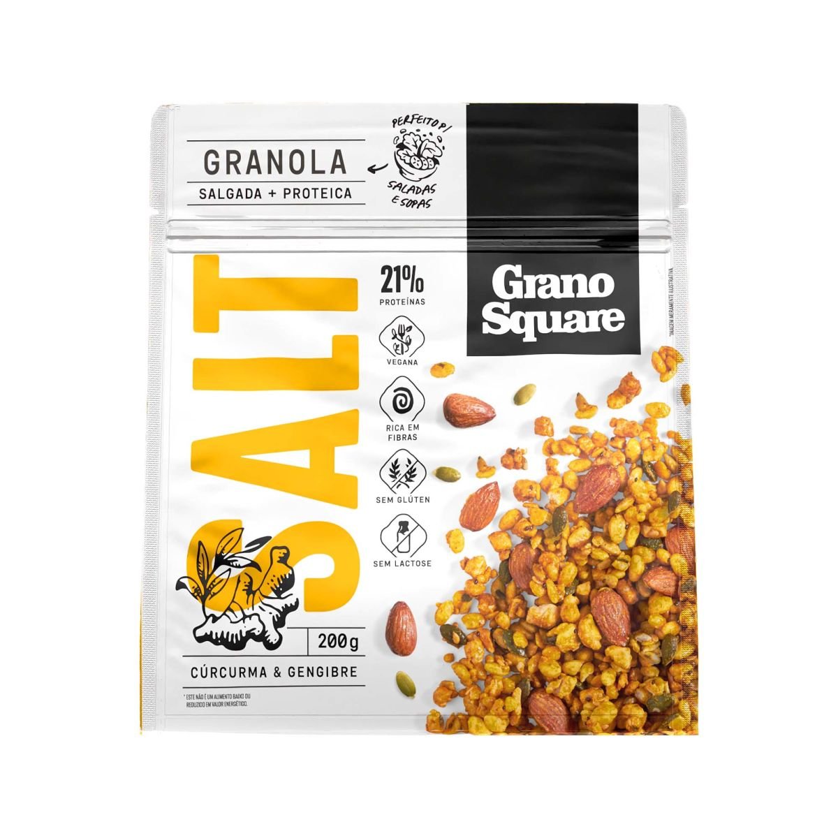 KIT 3 Granolas GranoSquare Linha SALT 200g
