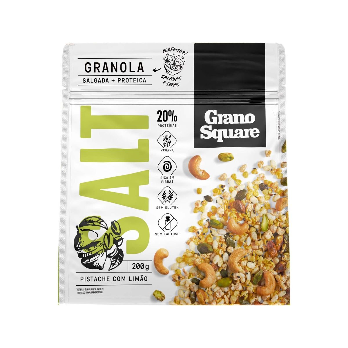 KIT 3 Granolas GranoSquare Linha SALT 200g