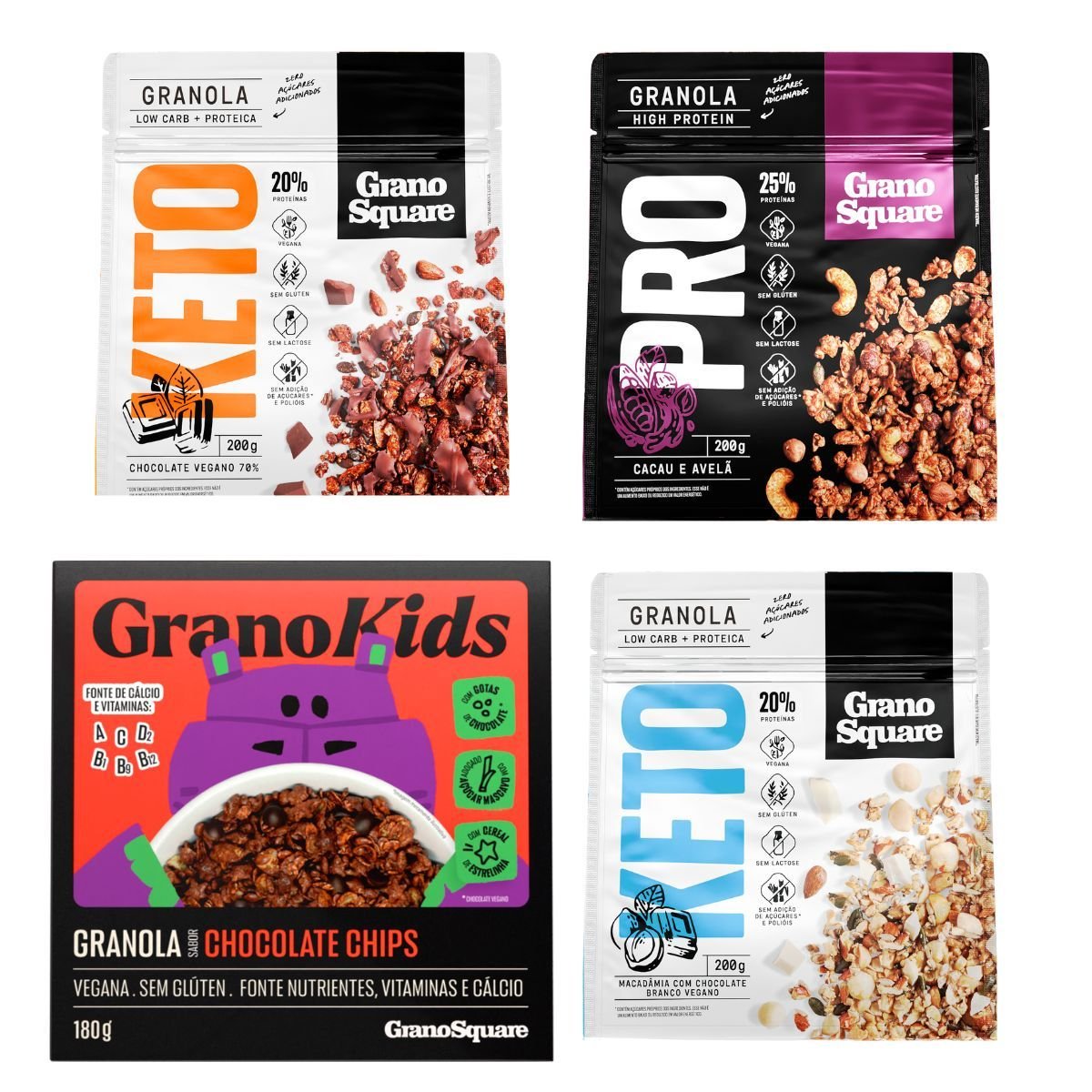 KIT Páscoa Saudável Granolas GranoSquare